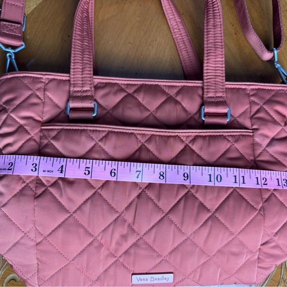 Vera Bradley Quilted Rust Tote Bag/Small Purse - Picture 5 of 10